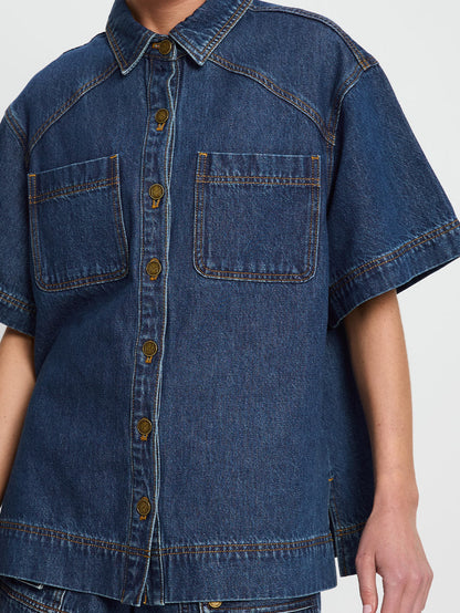 Paloma Shirt in Indigo