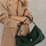 Sloane Large Black Leather Crossbody Vestirsi