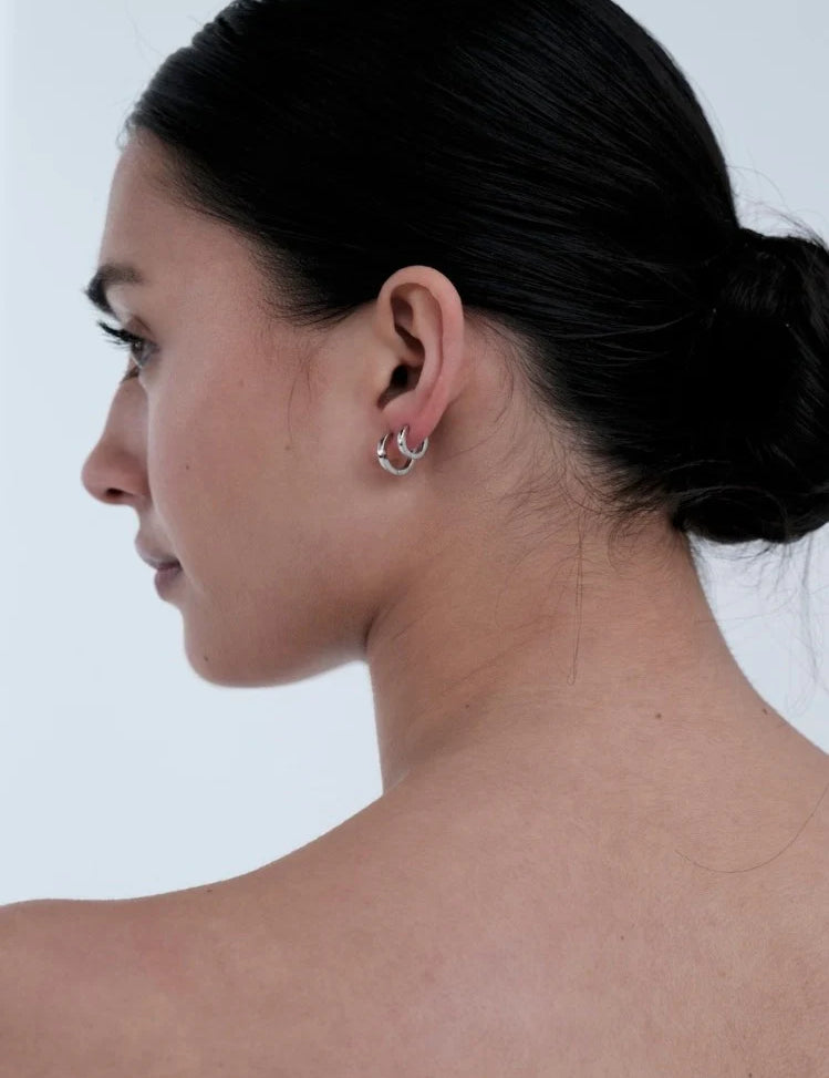 Huggie earrings gun