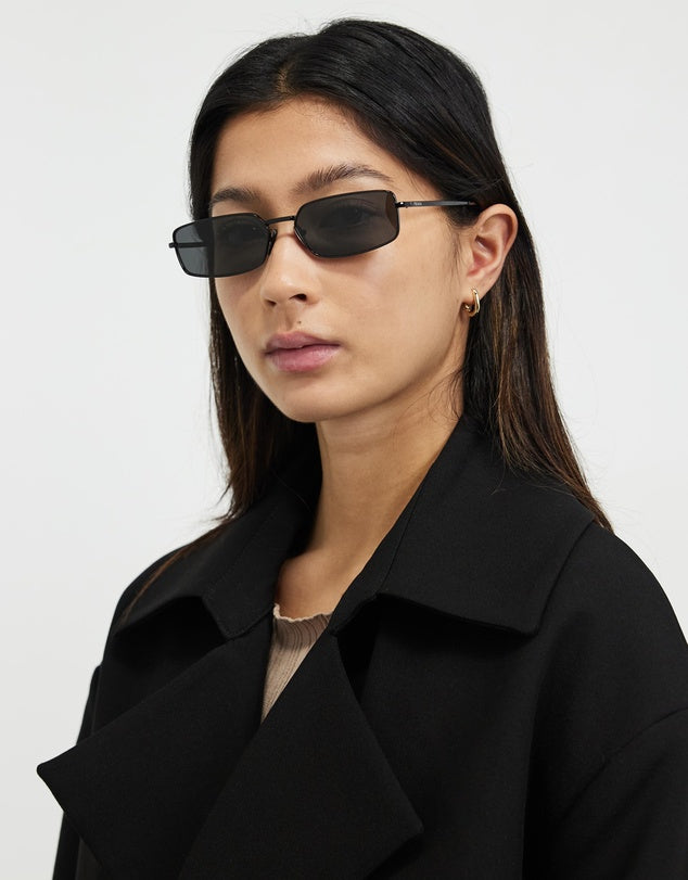 Prada Rectangular Metal Sunglasses