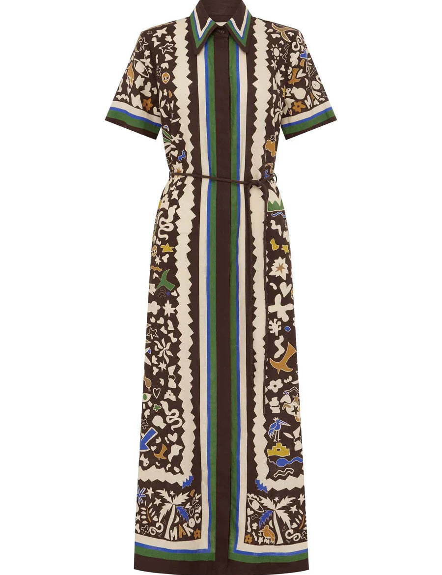 Maroc Relaxed Shirt Dress Alemais