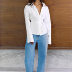 Tilda Shirt in White Bayse Brand