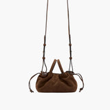 Brown Suede Mila Mini Tote Rylan
