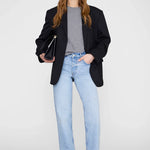 Jeremy Baseball Cap in Oyster Grey ANINE BING