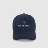 Jeremy Baseball Cap in Washed Navy Anine Bing
