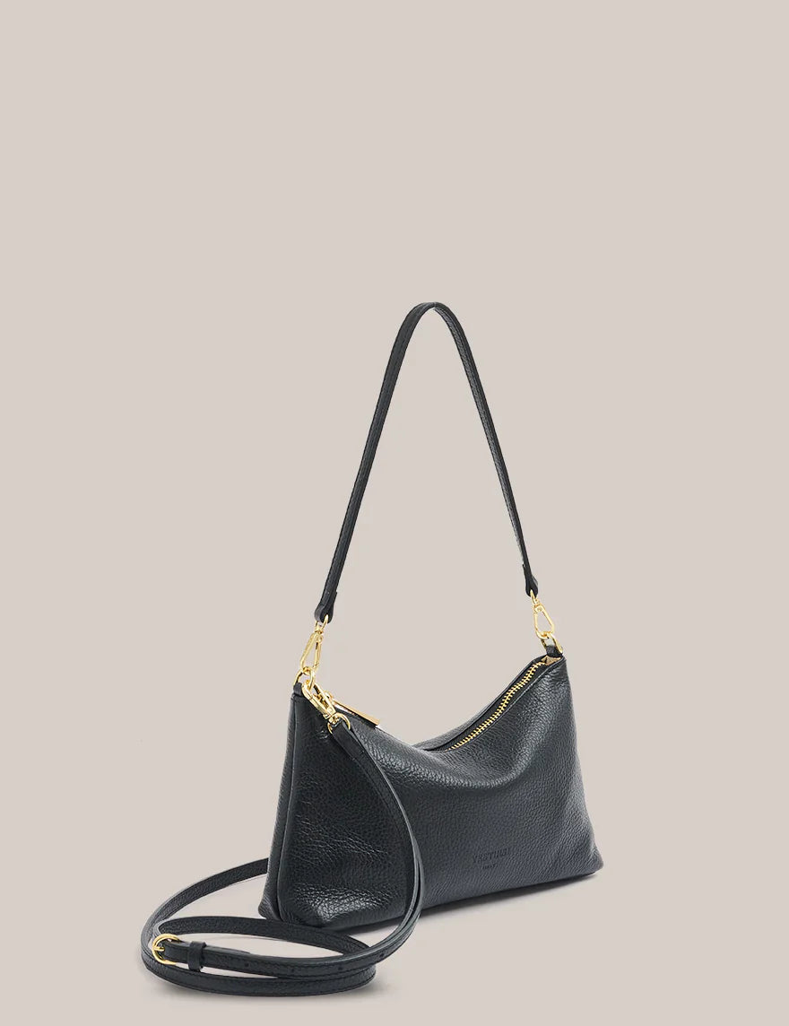 Ashley Black Leather Crossbody Bag Vestirsi