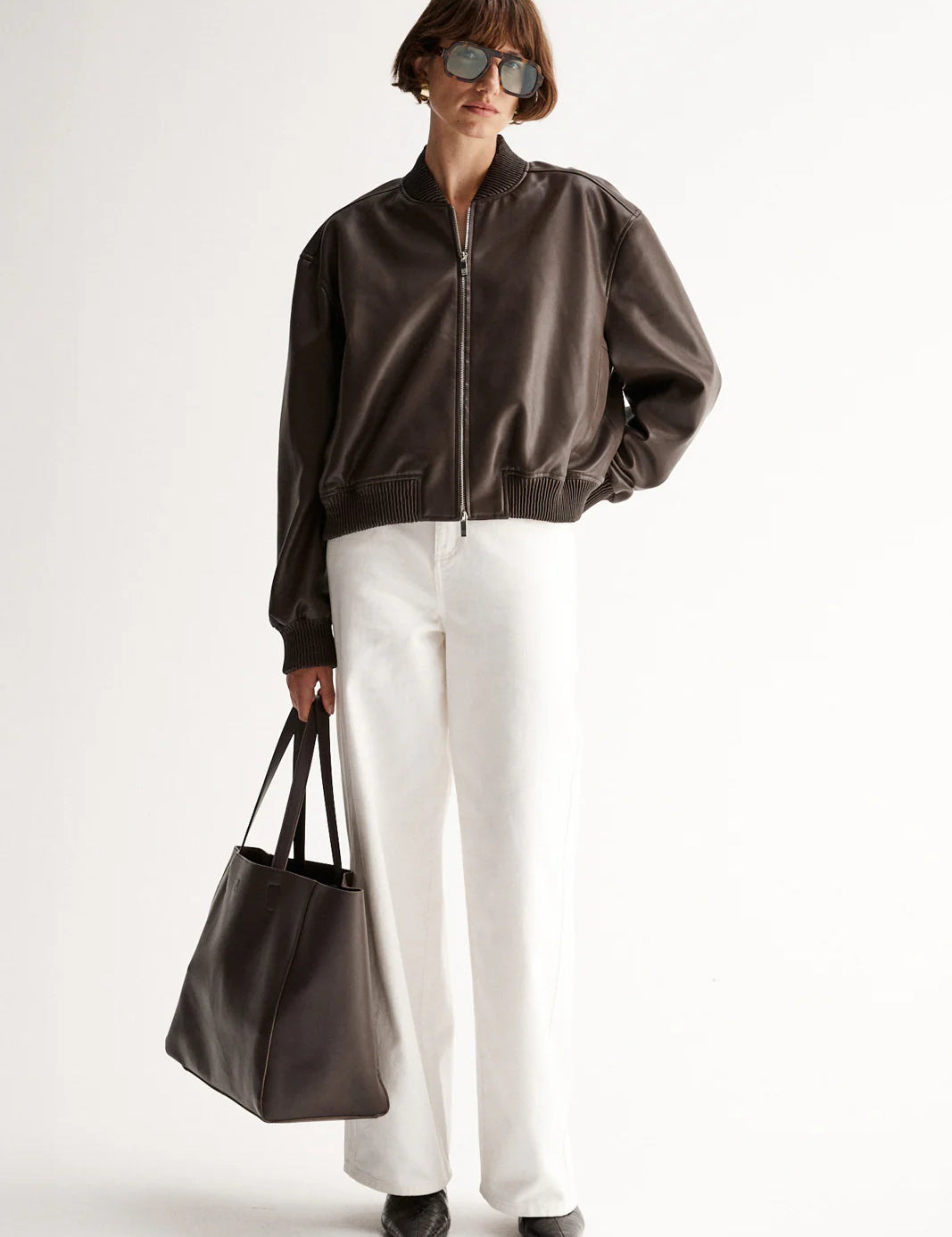 Brown bomber jacket Elka Collective at clothlifestyle boutique 