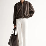 Brown bomber jacket Elka Collective at clothlifestyle boutique 