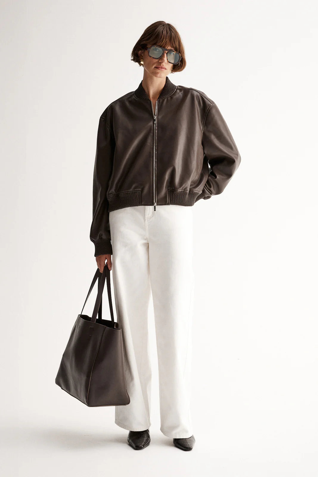 Brown bomber jacket Elka Collective at clothlifestyle boutique 