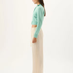 Miles Pant in Ivory Roame