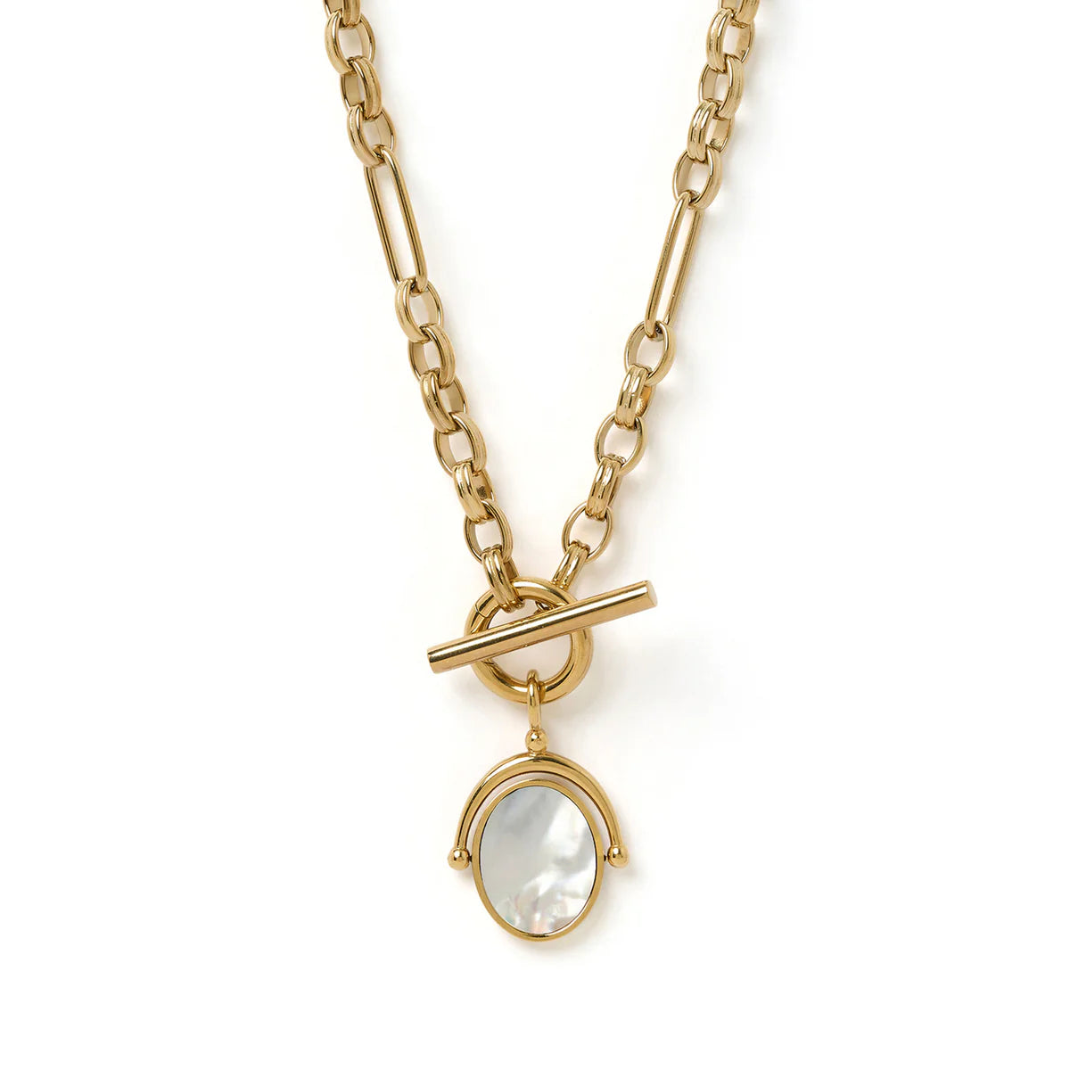 Delilah Spinner Necklace in Rose Quartz