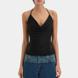 Azaria Halter Neck in Black