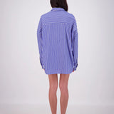 Mahalo Shirt in Blue Jasmine Alexa