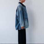 Charlie Jacket in Blue Denim Mabel