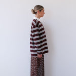 Winnie Polo in Chocolate Stripe Mabel