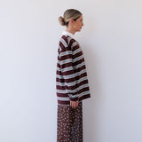 Winnie Polo in Chocolate Stripe Mabel