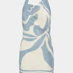 Lilou Halter Mini Dress in Liora Blue Sir.