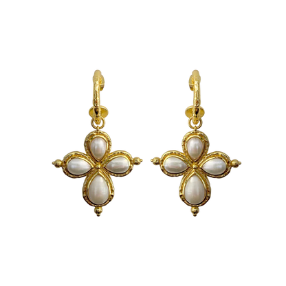 Rosalia Earrings Glass Pearl