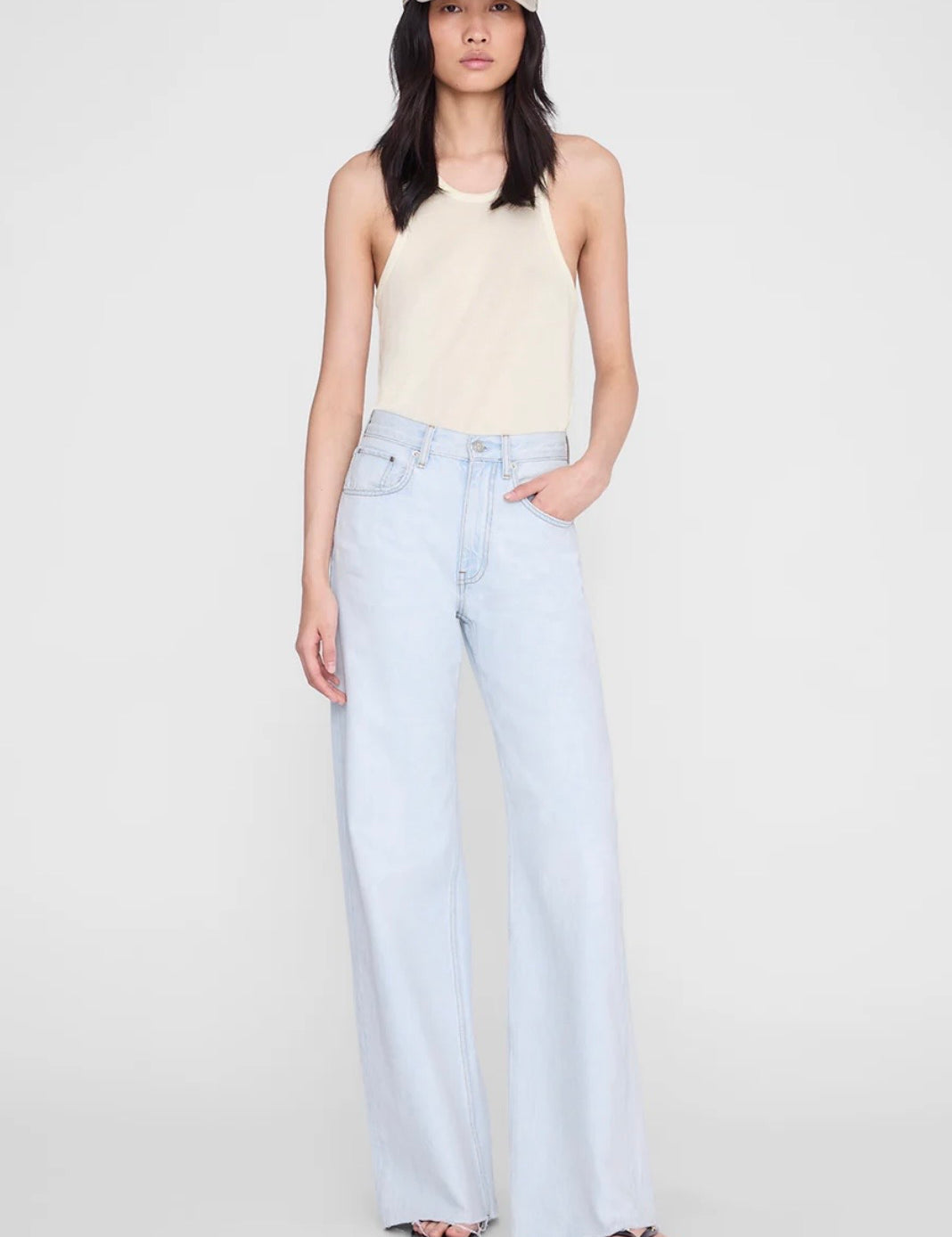 Jeremy Baseball Cap in Butter Yellow ANINE BING