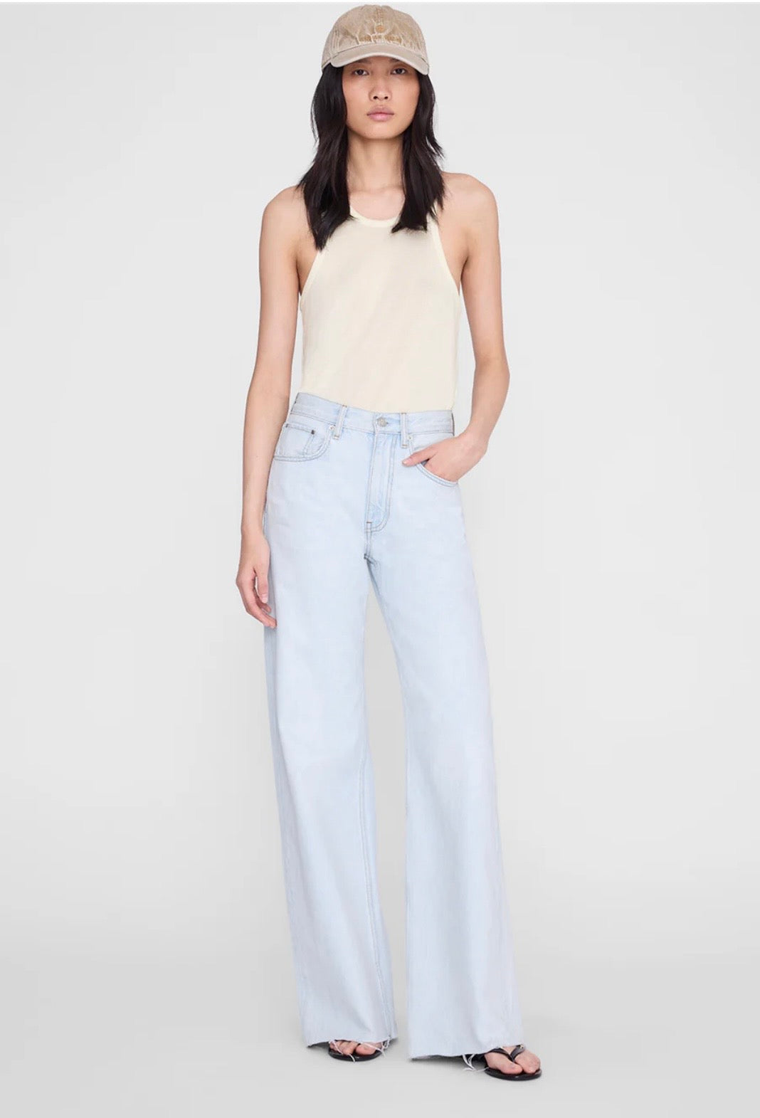 Jeremy Baseball Cap in Butter Yellow ANINE BING