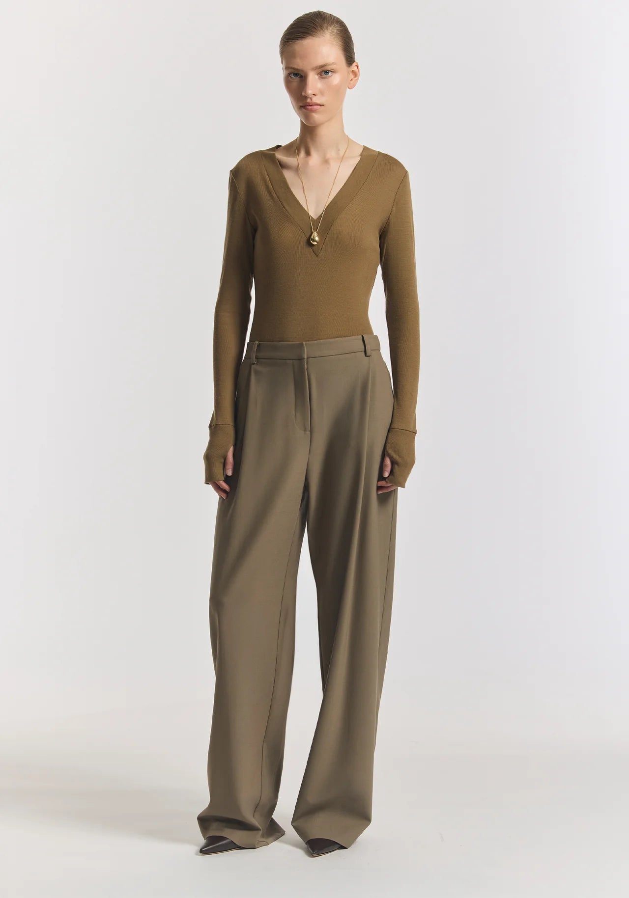 Idol Pant in Khaki Viktoria + Woods