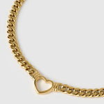 Valentine Necklace in Gold Arms of Eve