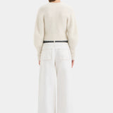 Lise Cardigan in Ivory Sir.