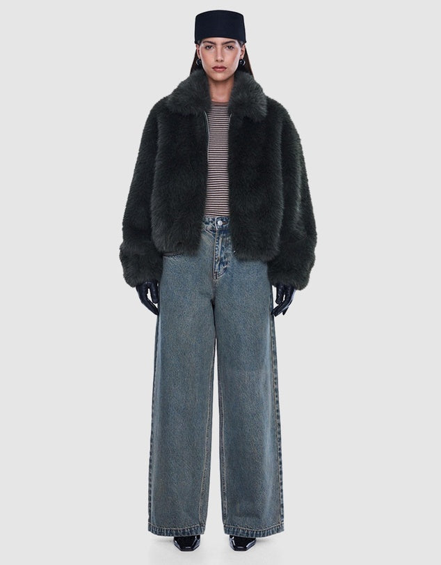 Daphne Faux Fur Bomber Ena Pelly