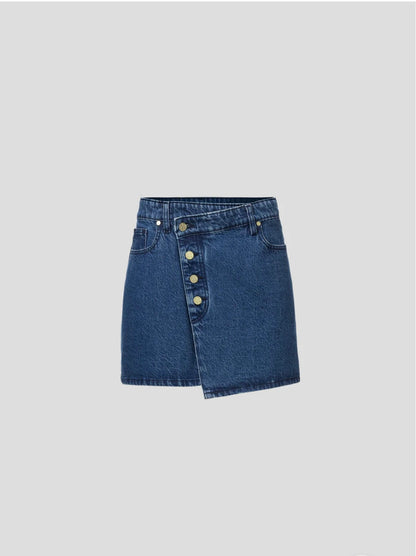 Mustang Skirt in Blue Denim