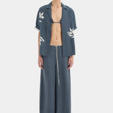 Lilou Drawstring Pant in Charcoal Sir.