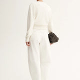 Posie Knit Cardigan in White Elka Collective