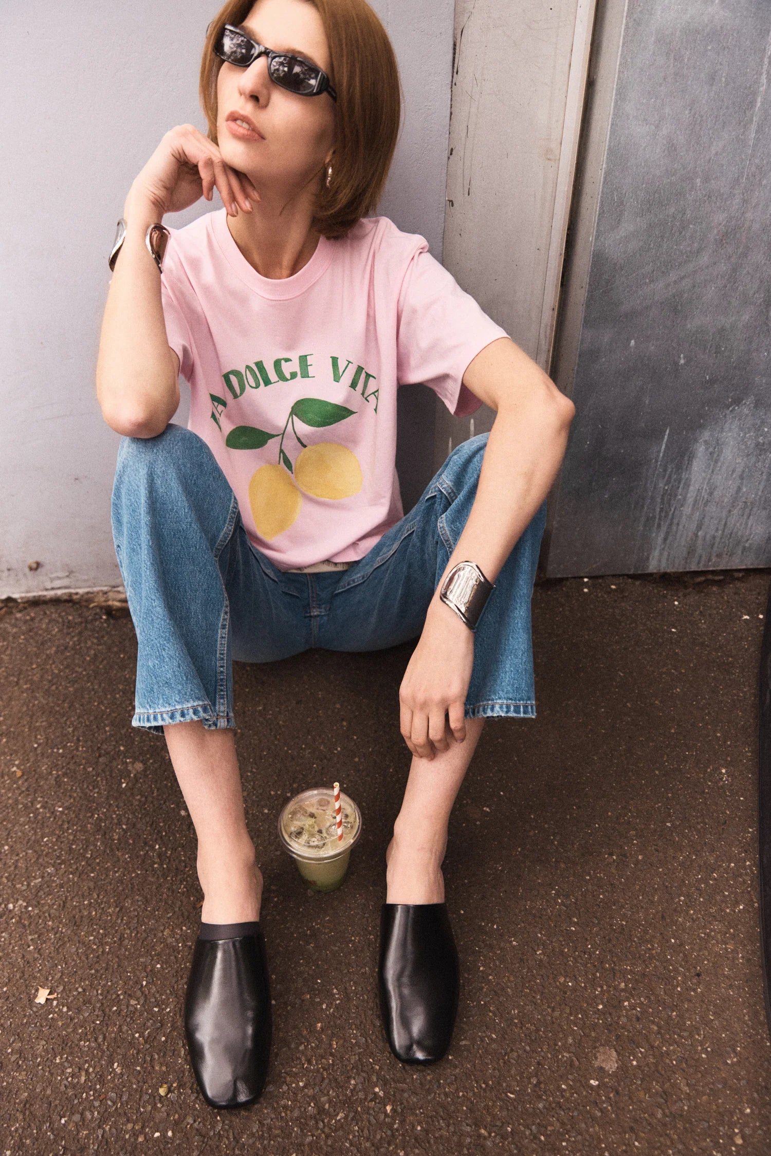 Lemon Dolce Vita Boxy Tee Maku