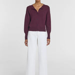 Hart Merino Cardigan in Burgundy Viktoria + Woods