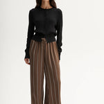 Petra Pant in Tan Stripe Elka Collective