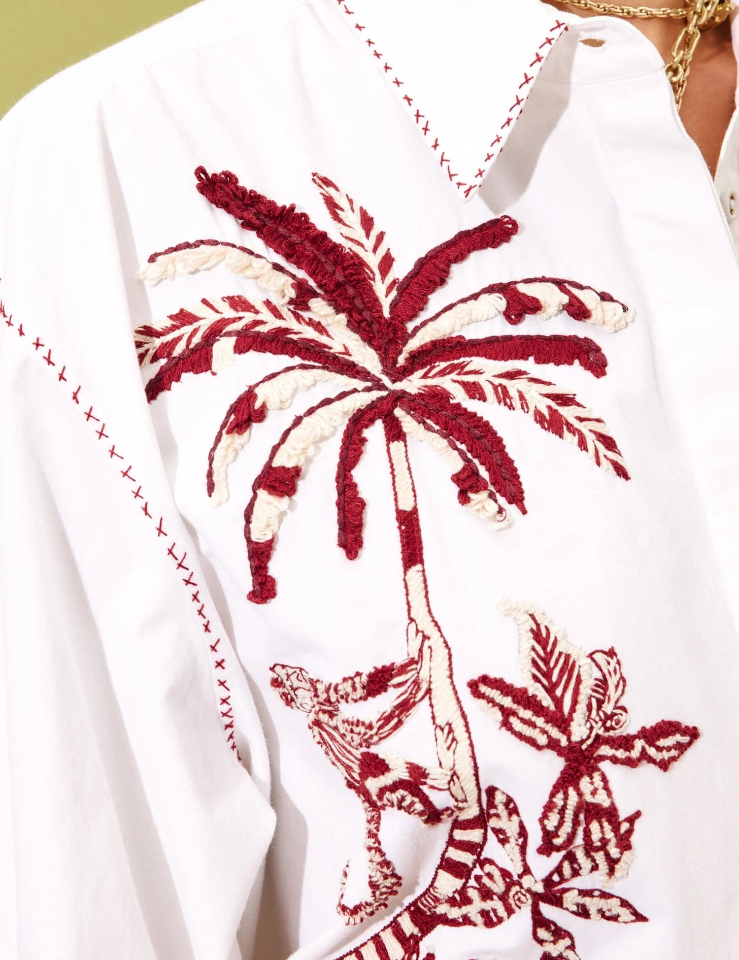 Odie Embroidered Shirt Alemais