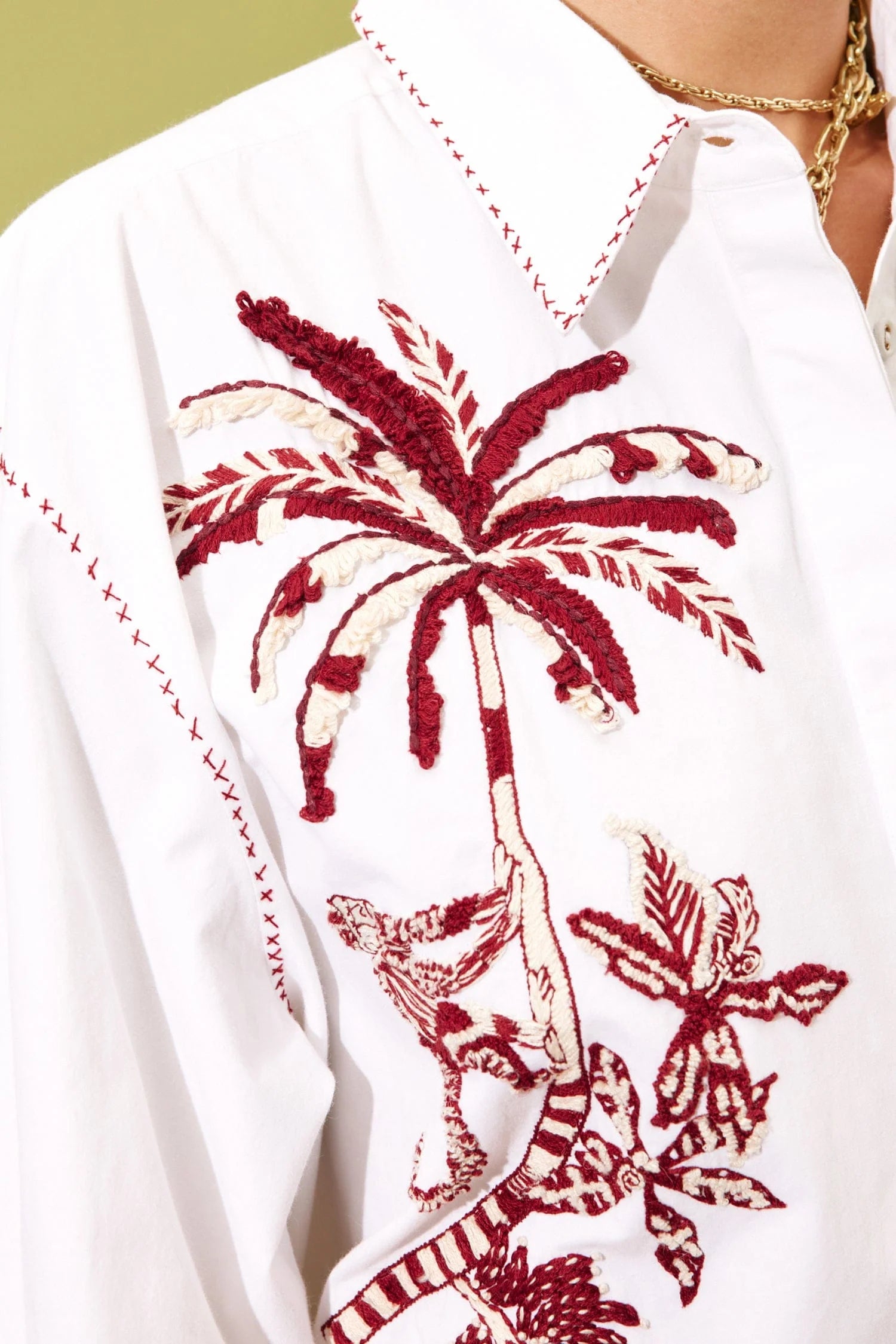 Odie Embroidered Shirt Alemais