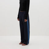 Twill Stripe Detail Pant in Navy
