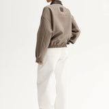Dora Bomber Jacket in Taupe
