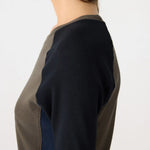 Panelled Rib L/S Baby T- Shirt BASSIKE