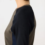 Panelled Rib L/S Baby T- Shirt BASSIKE