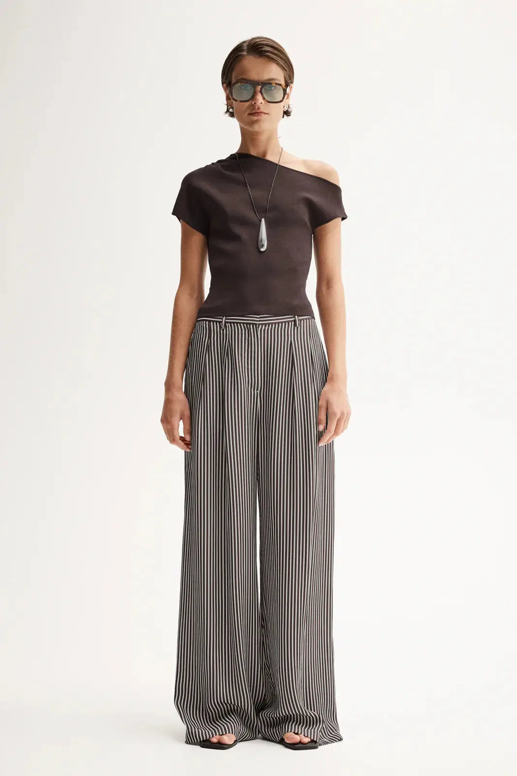 Serena Knit Top in Chocolate Elka Collective