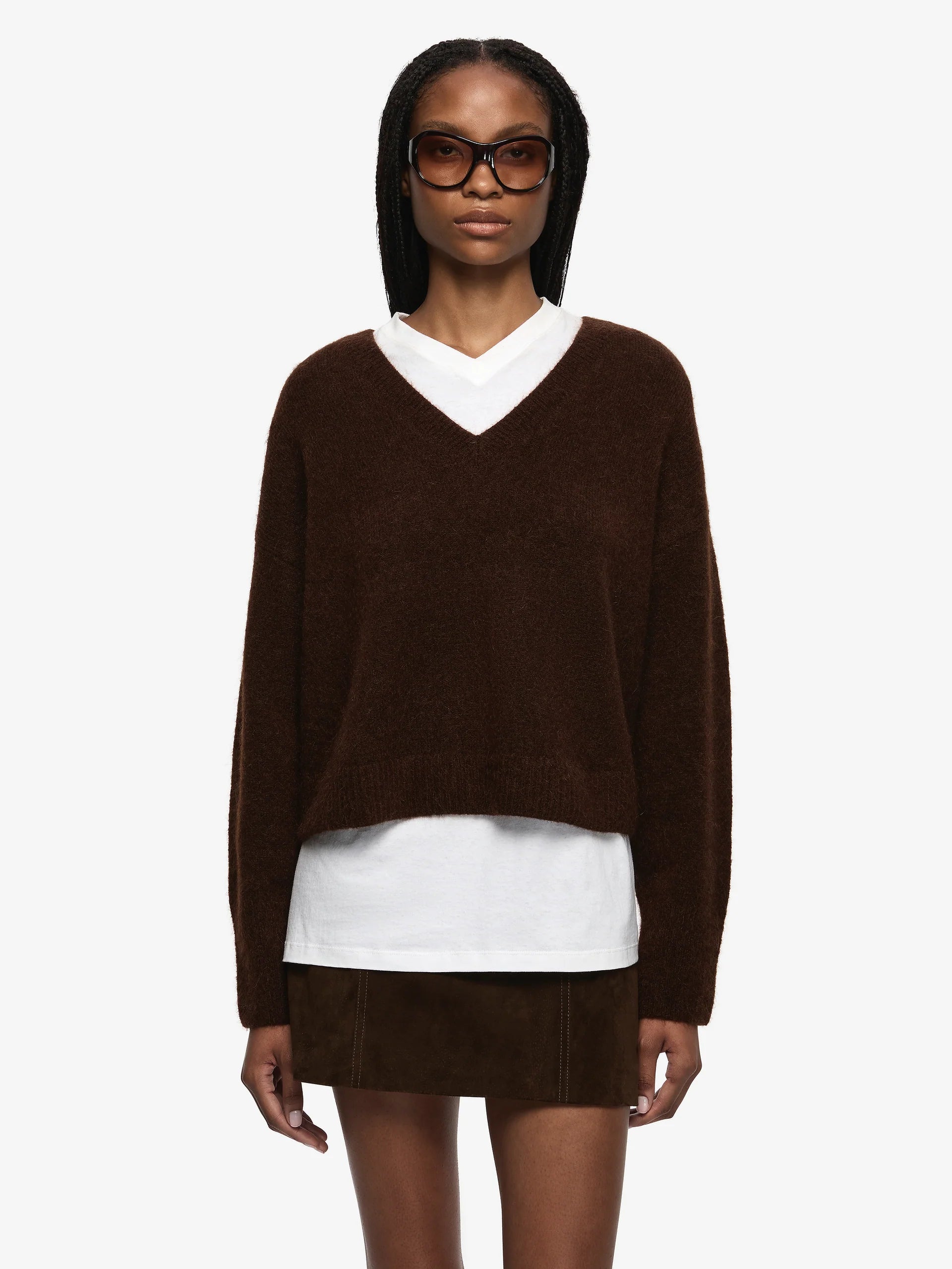 Campbell V Cropped Jumper Bec and Bridge