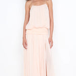 Camille Blouson Dress in Peach Bec and Bridge