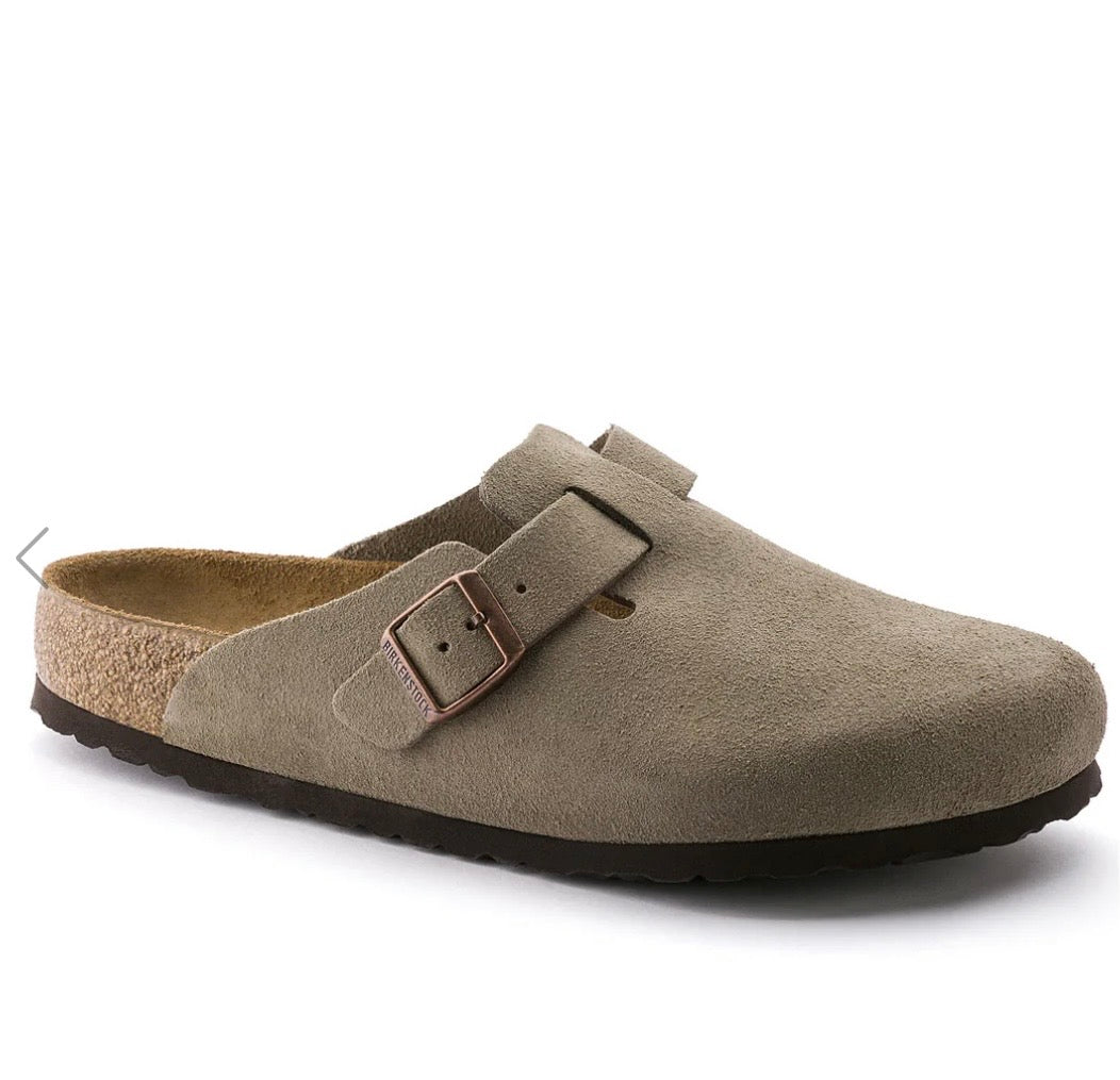 Boston SFB Taupe Suede Leather - Regular Fit Birkenstock
