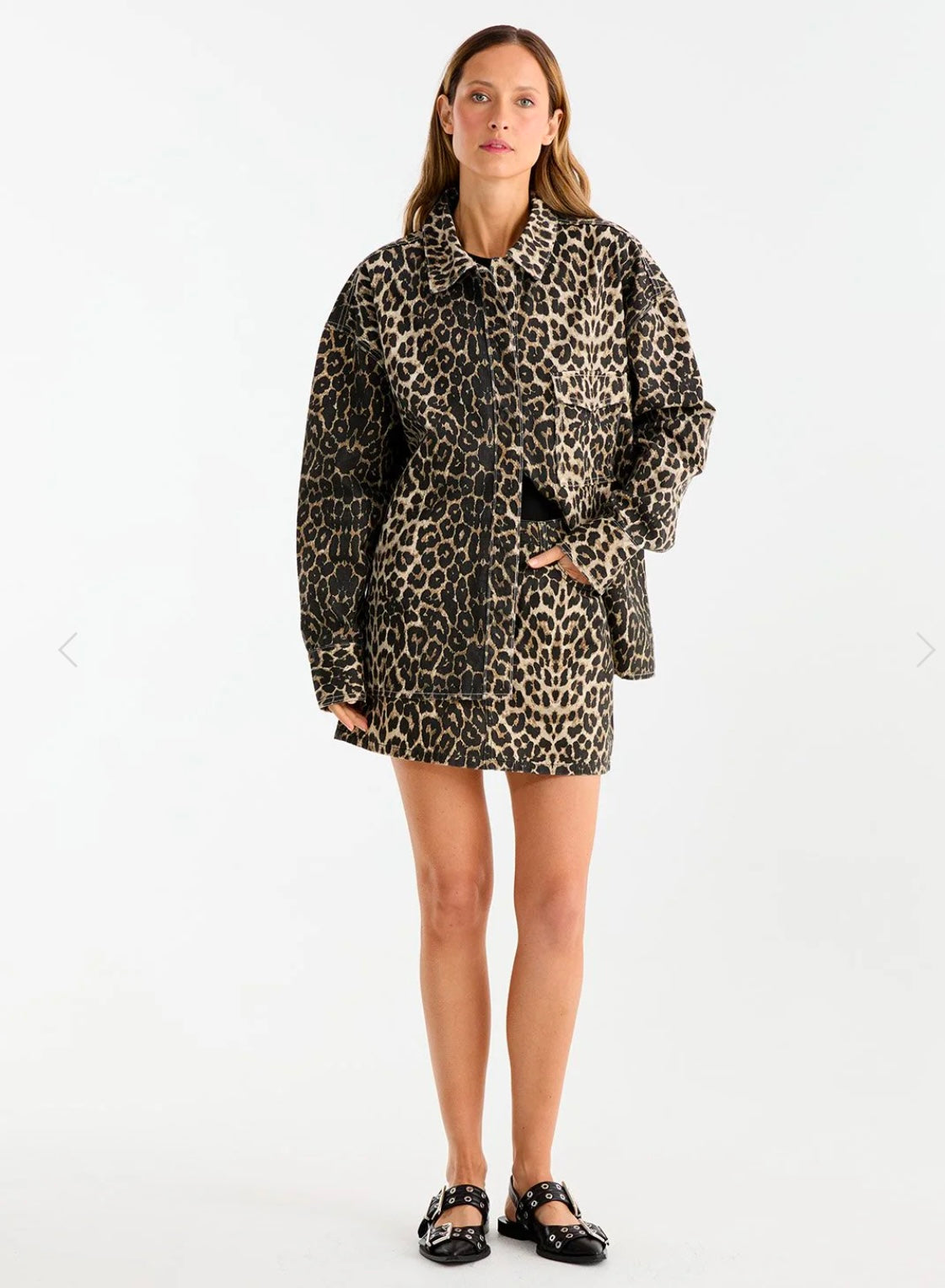 Leopard oversized cotton jacket clothlifestyle boutique 