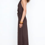 Soneva Wrap Dress in Dark Chocolate