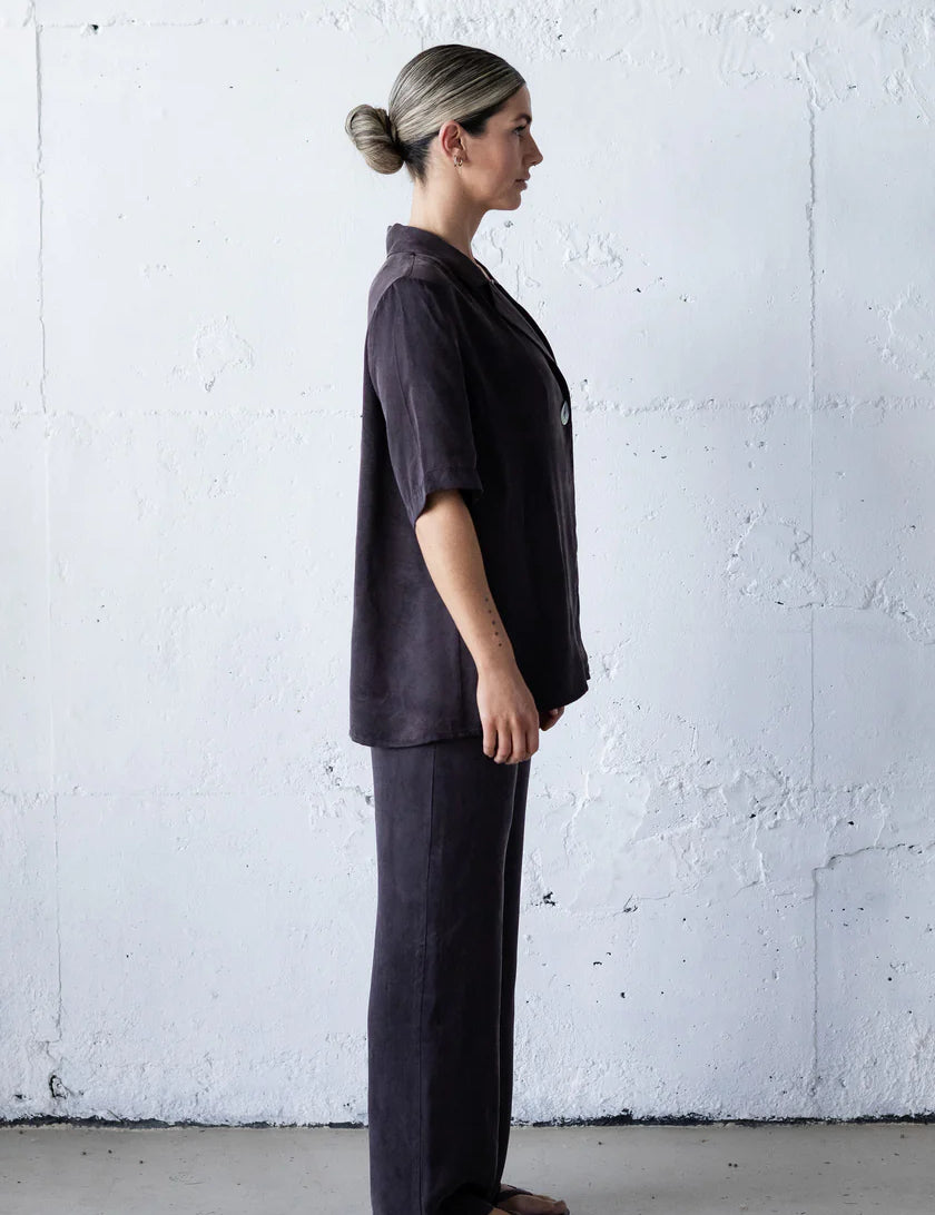 Bertie Shirt in Chocolate Mabel