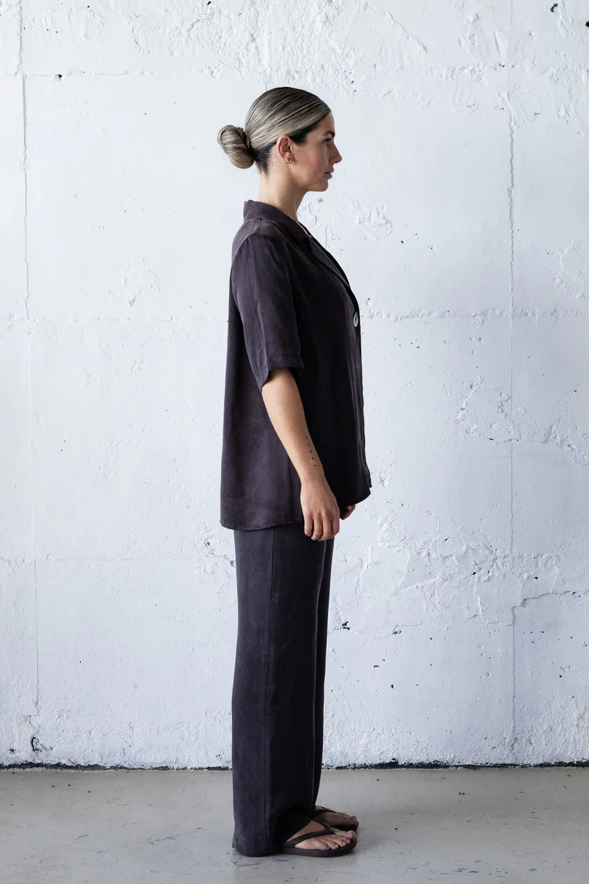 Bertie Shirt in Chocolate Mabel