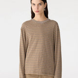 Stripe Slouch L/S In Brown Stripe