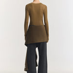 Lotus Top in Khaki Viktoria + Woods